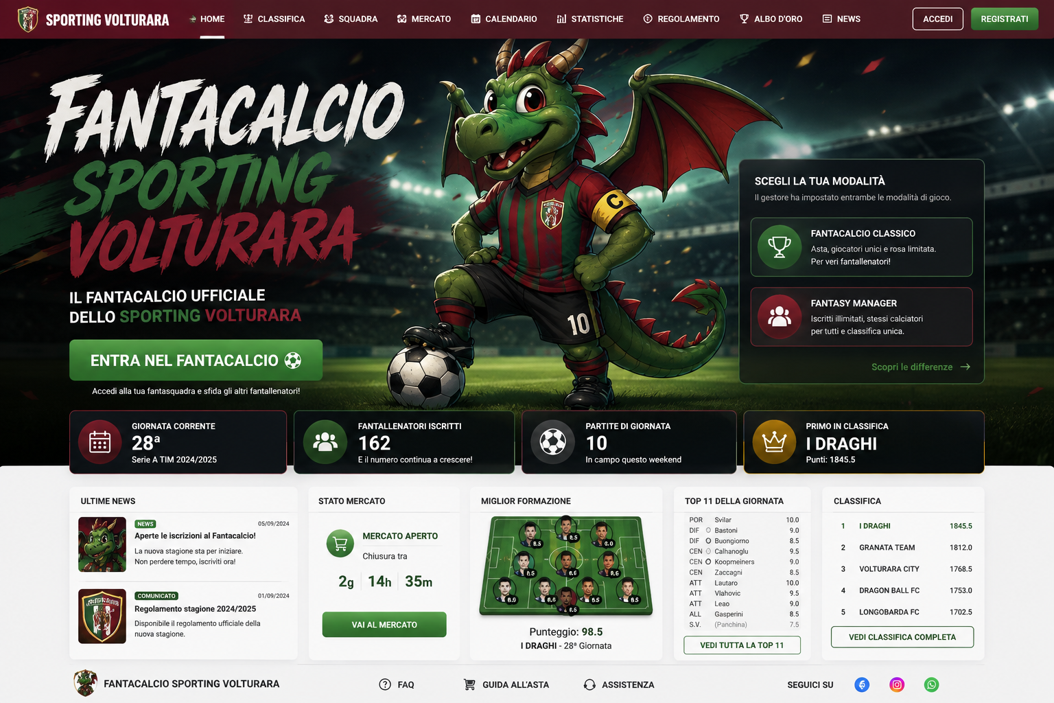 Anteprima grafica Fantacalcio Sporting Volturara